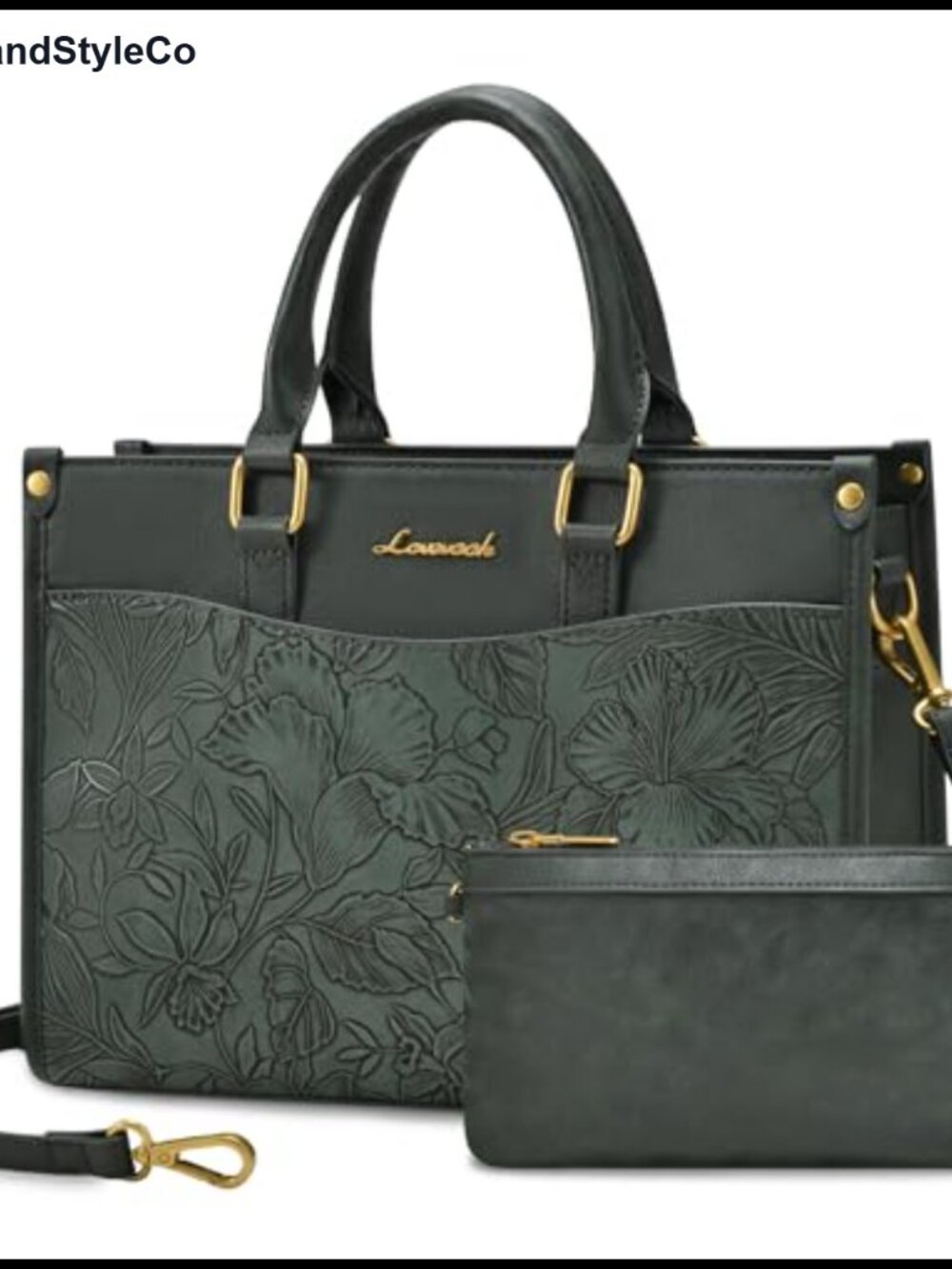 Vegan Leather Satchel Tote Handbag Women Crossbody Shoulder Purse